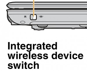 Lenovo U550 ideapad - Integrated wireless device switch