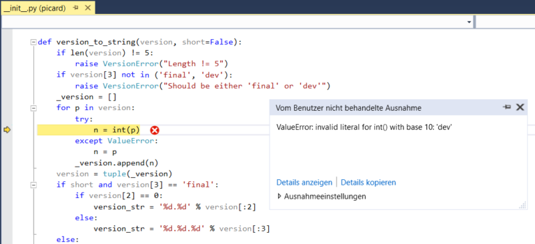 Python-Code mit Visual Studio 2017 debuggen? Part 2 ...